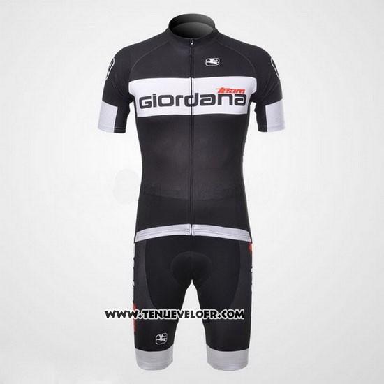 2011 Maillot Ciclismo Giordana Noir Manches Courtes et Cuissard