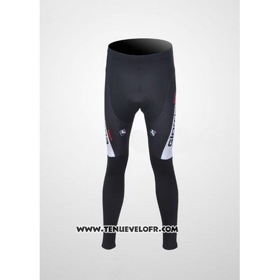 2011 Maillot Ciclismo Giordana Rouge et Noir Manches Longues et Cuissard