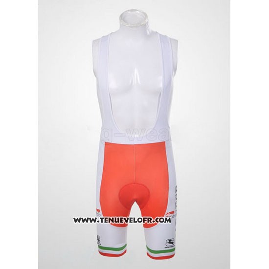 2011 Maillot Ciclismo Giordana Rouge et Vert Manches Courtes et Cuissard