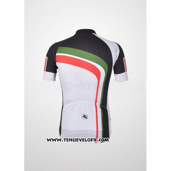 2012 Maillot Ciclismo Giordana Vert et Noir Manches Courtes et Cuissard