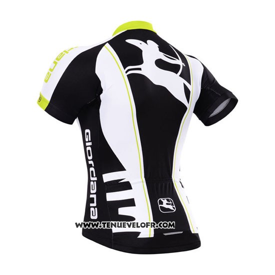 2015 Maillot Ciclismo Giordana Noir et Blanc Manches Courtes et Cuissard