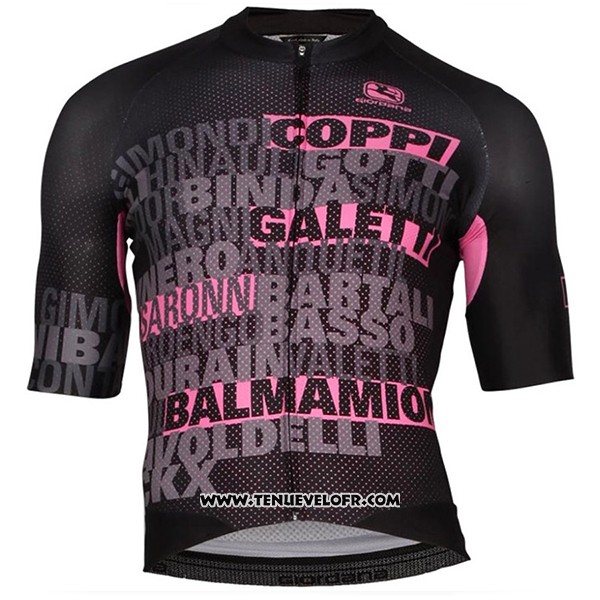 2017 Maillot Ciclismo Giordana Noir Manches Courtes et Cuissard