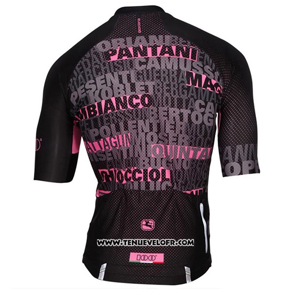 2017 Maillot Ciclismo Giordana Noir Manches Courtes et Cuissard