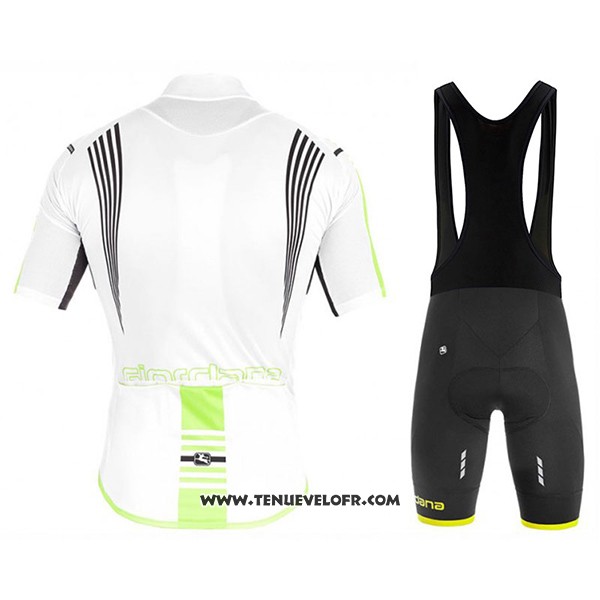 2017 Maillot Ciclismo Giordana Sahara Blanc Manches Courtes et Cuissard