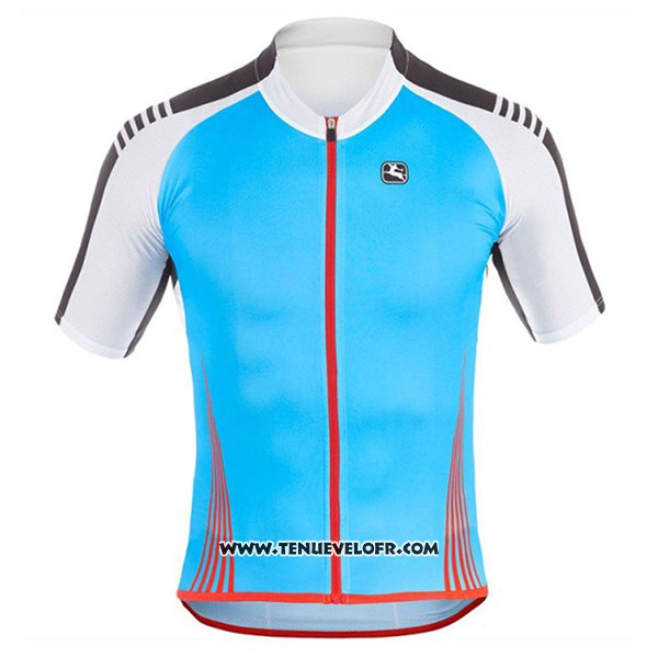 2017 Maillot Ciclismo Giordana Sahara Blanc et Azur Manches Courtes et Cuissard