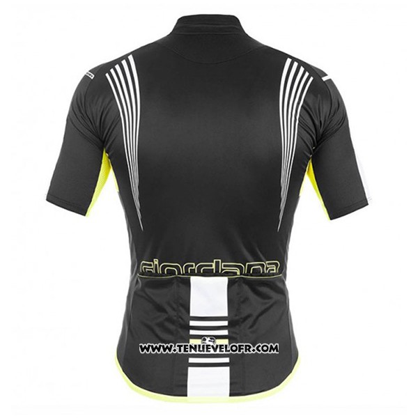 2017 Maillot Ciclismo Giordana Sahara Noir Manches Courtes et Cuissard