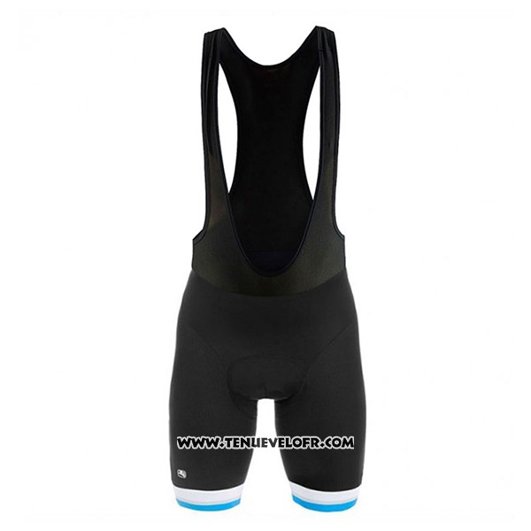 2017 Maillot Ciclismo Giordana Silver Line Azur Manches Courtes et Cuissard