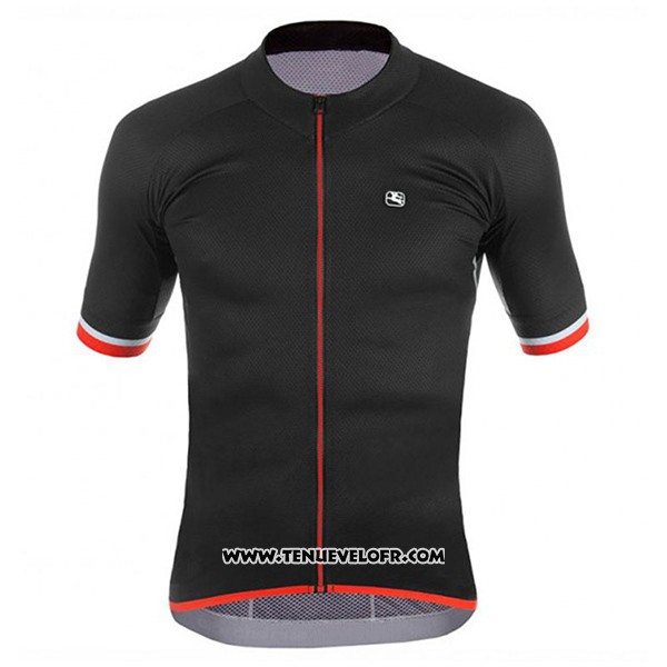 2017 Maillot Ciclismo Giordana Silver Line Noir Manches Courtes et Cuissard