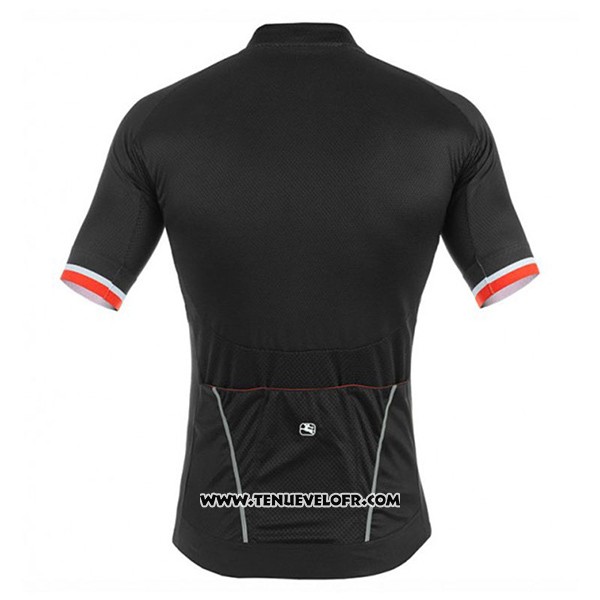 2017 Maillot Ciclismo Giordana Silver Line Noir Manches Courtes et Cuissard