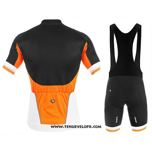 2017 Maillot Ciclismo Giordana Silver Line Noir et Blanc Manches Courtes et Cuissard