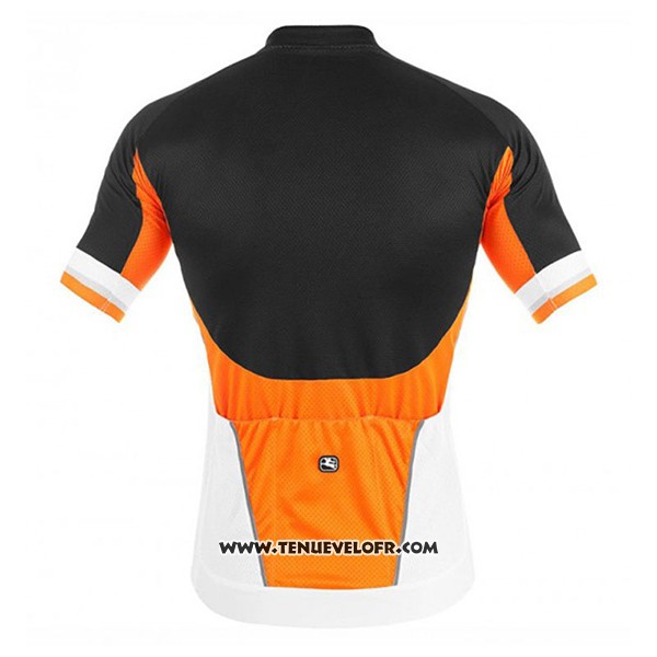 2017 Maillot Ciclismo Giordana Silver Line Noir et Blanc Manches Courtes et Cuissard