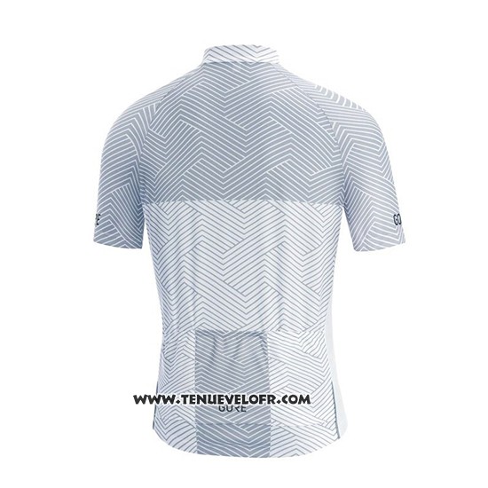 2018 Maillot Ciclismo Gore Blanc Manches Courtes et Cuissard