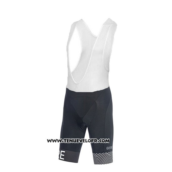 2018 Maillot Ciclismo Gore Blanc Manches Courtes et Cuissard