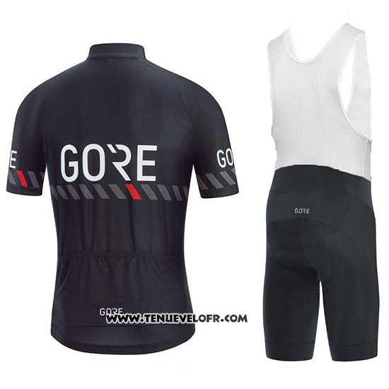2018 Maillot Ciclismo Gore C3 Noir Manches Courtes et Cuissard