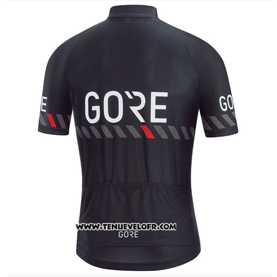 2018 Maillot Ciclismo Gore C3 Noir Manches Courtes et Cuissard