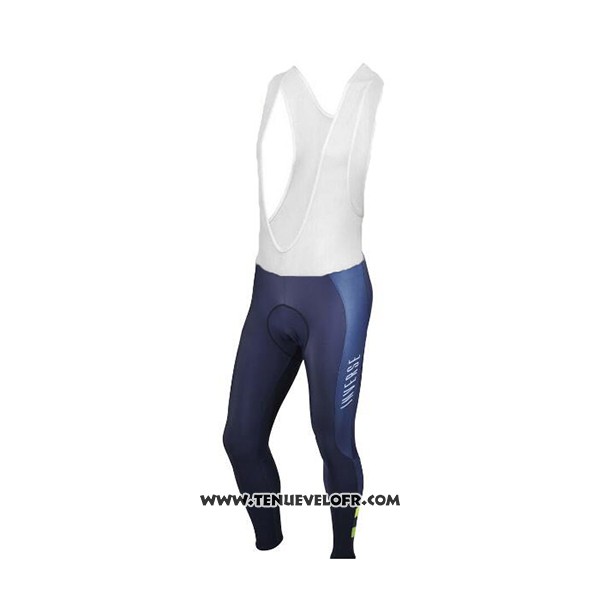 2017 Maillot Ciclismo Inverse Bleu Manches Longues et Cuissard