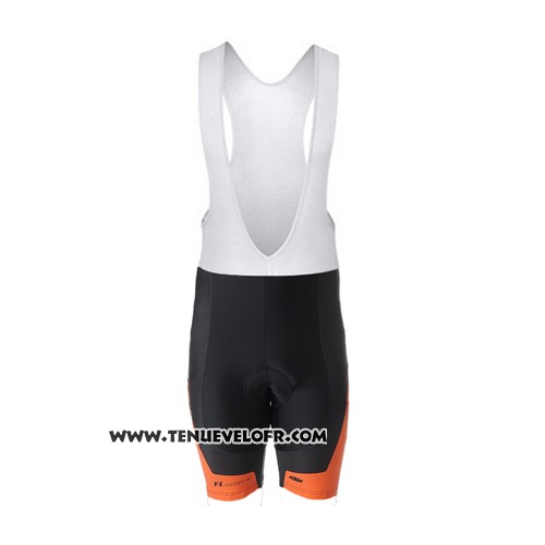 2015 Maillot Ciclismo KTM Orange et Noir Manches Courtes et Cuissard
