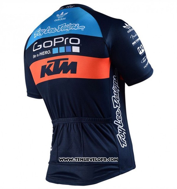 2017 Maillot Ciclismo KTM Bleu Manches Courtes et Cuissard