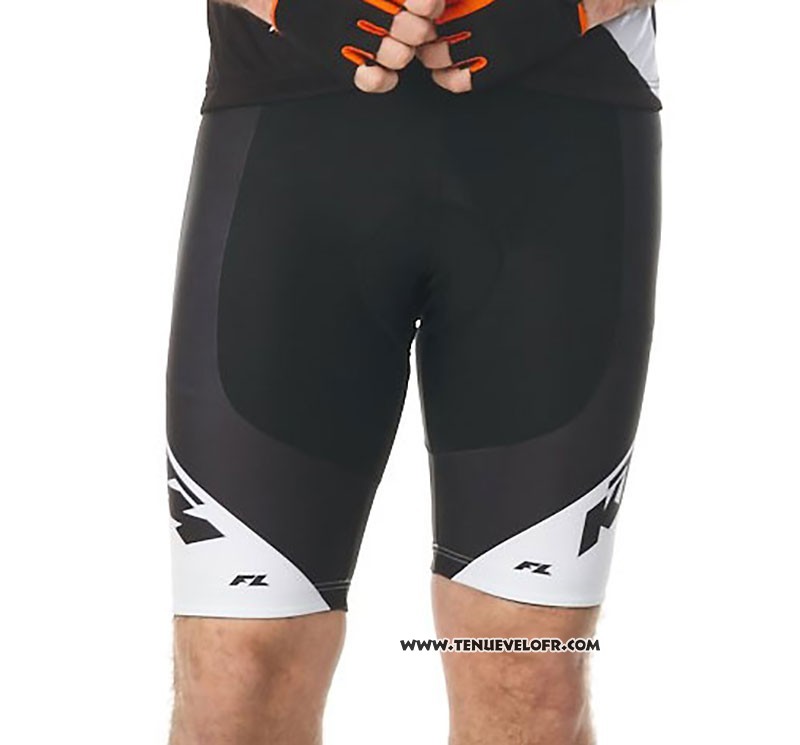 2018 Maillot Ciclismo KTM Blanc Manches Courtes et Cuissard