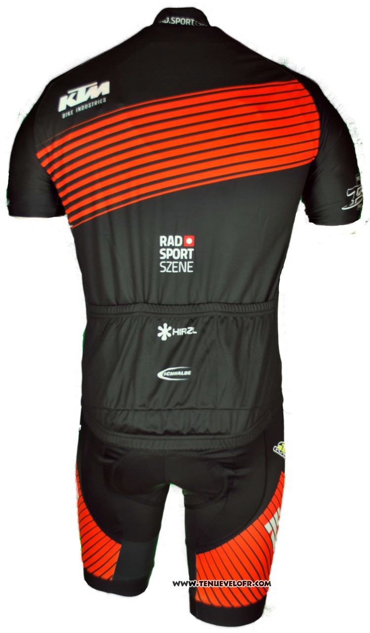 2018 Maillot Ciclismo KTM Orange Manches Courtes et Cuissard