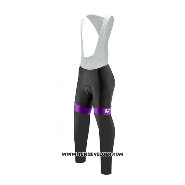 2017 Maillot Ciclismo Liv Violet Manches Longues et Cuissard