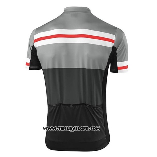 2018 Maillot Ciclismo Loffler Noir Gris Manches Courtes et Cuissard