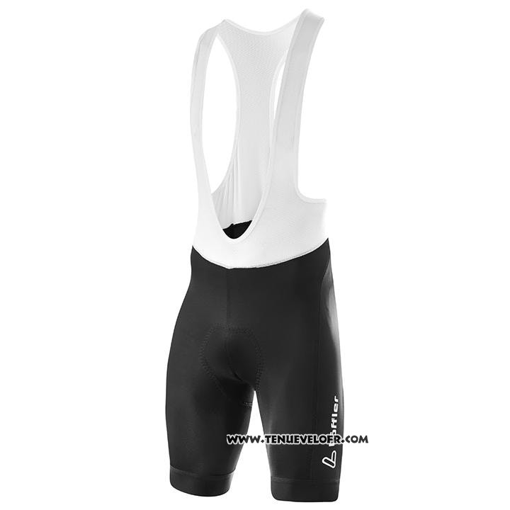 2020 Maillot Cyclisme Loffler Noir Blanc Rouge Manches Courtes et Cuissard