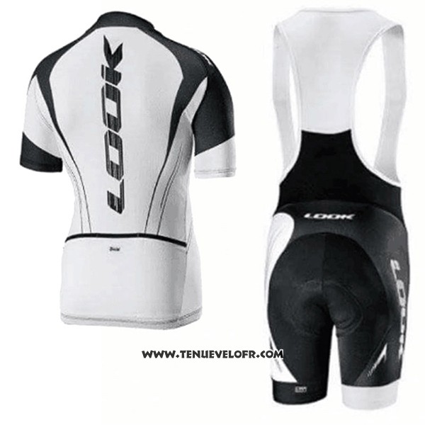 2017 Maillot Ciclismo Look Blanc Manches Courtes et Cuissard