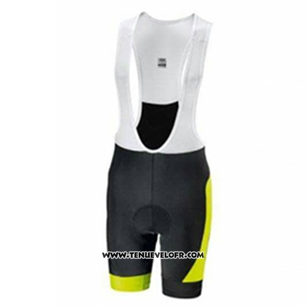 2017 Maillot Ciclismo Look Noir et Vert Manches Courtes et Cuissard