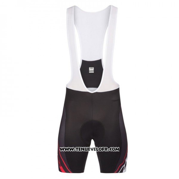 2017 Maillot Ciclismo Look Pro Equipo Noir et Rouge Manches Courtes et Cuissard