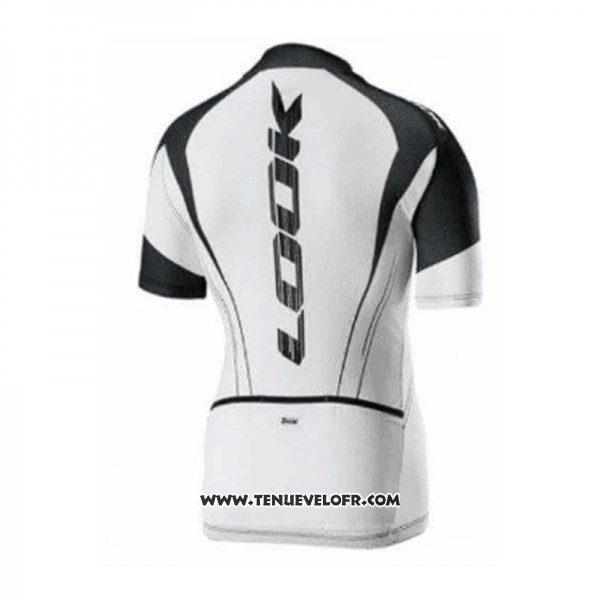 2018 Maillot Ciclismo Look Noir Blanc Manches Courtes et Cuissard