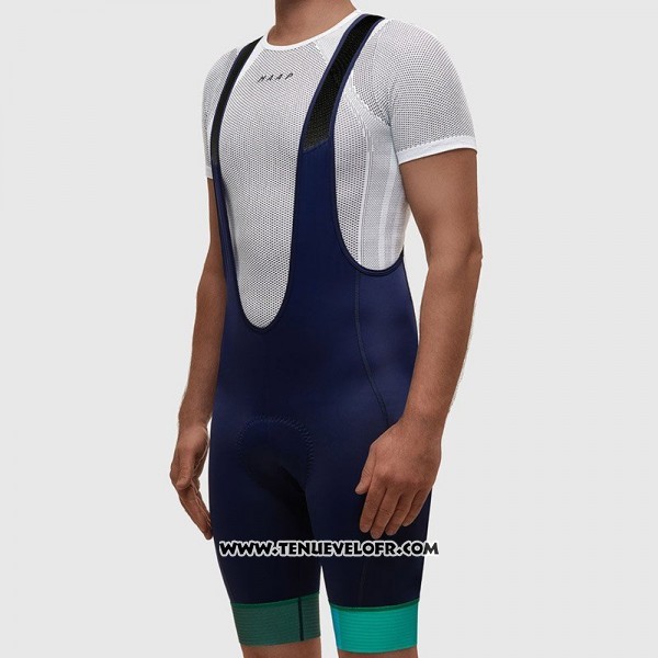 2017 Maillot Ciclismo MAAP Bleu et Azur Manches Courtes et Cuissard