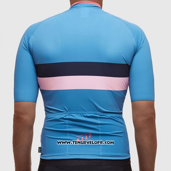 2017 Maillot Ciclismo MAAP Fat Stripe Bleu Manches Courtes et Cuissard
