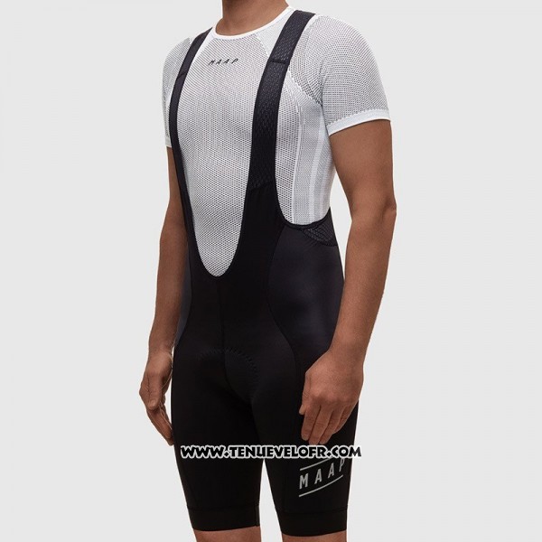 2017 Maillot Ciclismo MAAP Fat Stripe Noir Manches Courtes et Cuissard