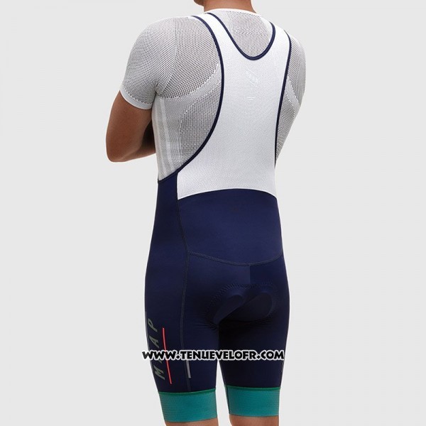 2017 Maillot Ciclismo MAAP Gris et Azur Manches Courtes et Cuissard