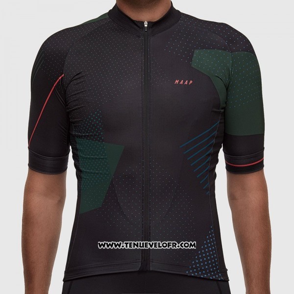 2017 Maillot Ciclismo MAAP Noir Manches Courtes et Cuissard