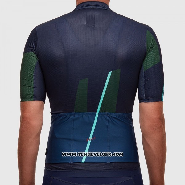 2017 Maillot Ciclismo MAAP Profond Bleu Manches Courtes et Cuissard