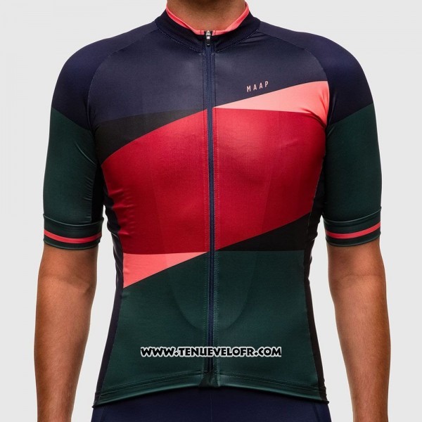 2017 Maillot Ciclismo MAAP Rouge Manches Courtes et Cuissard