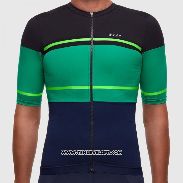 2017 Maillot Ciclismo MAAP Segment Pro Noir et Vert Manches Courtes et Cuissard