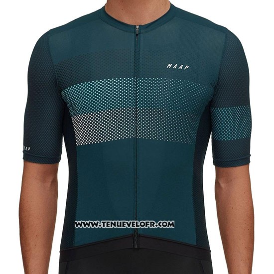 2019 Maillot Ciclismo MAAP Aether Fonce Vert Manches Courtes et Cuissard
