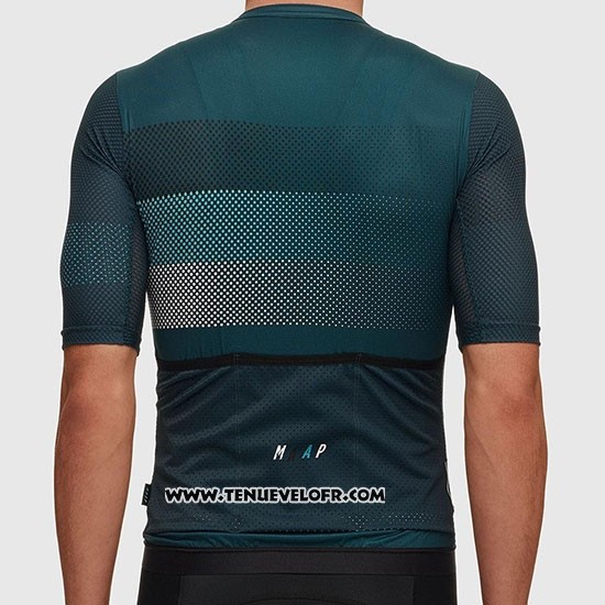 2019 Maillot Ciclismo MAAP Aether Fonce Vert Manches Courtes et Cuissard