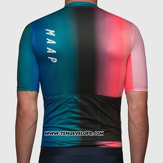 2019 Maillot Ciclismo MAAP Cortina Rouge Vert Bleu Manches Courtes et Cuissard