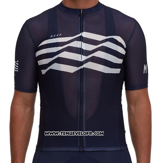 2019 Maillot Ciclismo MAAP Flag Noir Blanc Noir Manches Courtes et Cuissard