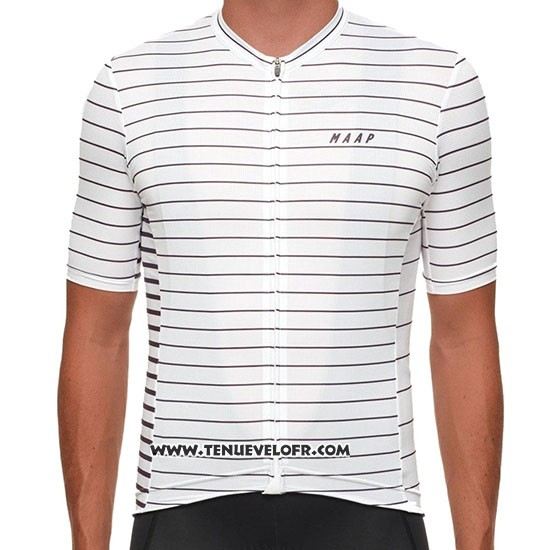 2019 Maillot Ciclismo MAAP Movement Blanc Manches Courtes et Cuissard