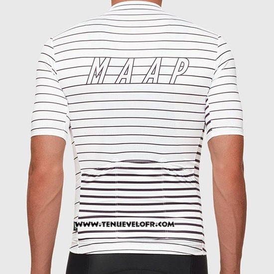2019 Maillot Ciclismo MAAP Movement Blanc Manches Courtes et Cuissard