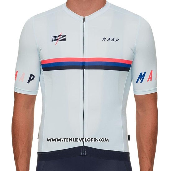 2019 Maillot Ciclismo MAAP Nationals Blanc Manches Courtes et Cuissard