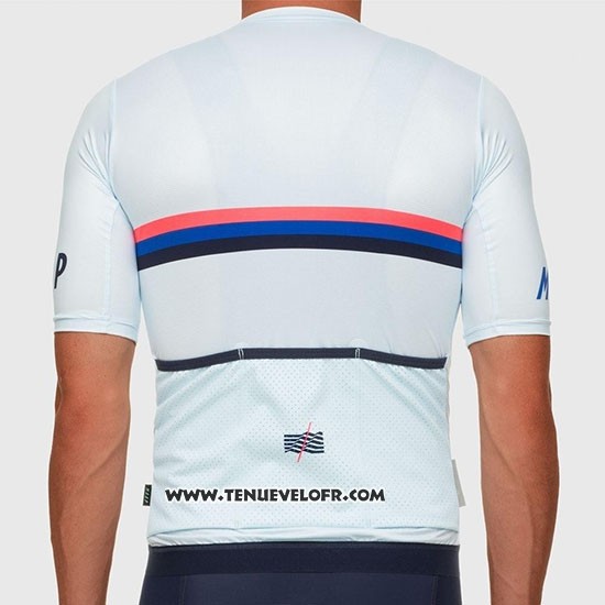 2019 Maillot Ciclismo MAAP Nationals Blanc Manches Courtes et Cuissard