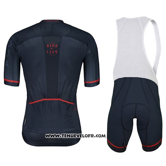 2018 Maillot Ciclismo Maloja Pushbikersm Noir Manches Courtes et Cuissard