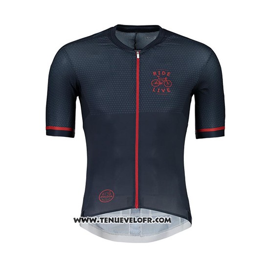 2018 Maillot Ciclismo Maloja Pushbikersm Noir Manches Courtes et Cuissard