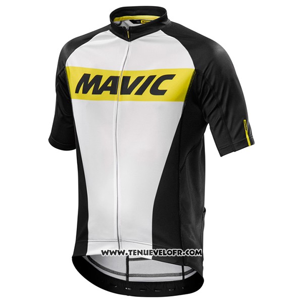 2017 Maillot Ciclismo Mavic Blanc Manches Courtes et Cuissard